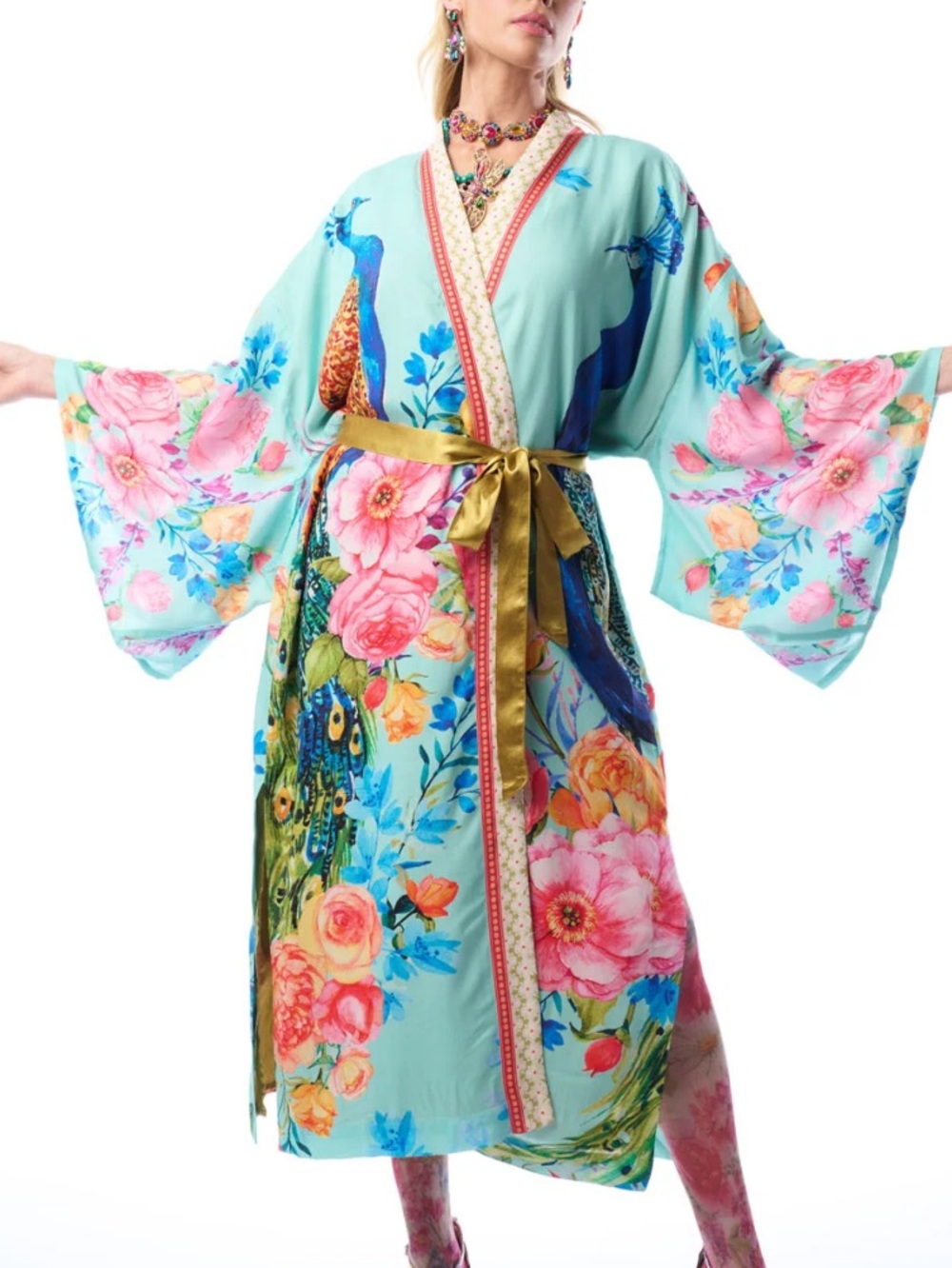 Aratta Blossom Fantasy Kimono NWT